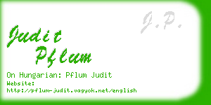 judit pflum business card